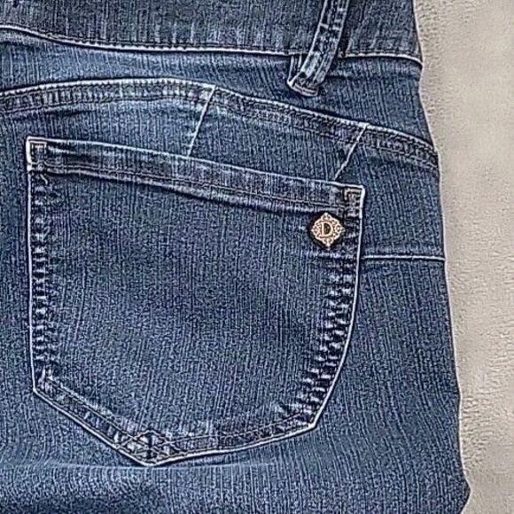 Democracy 'Ab'solution Womens Jeans Size 12 Tapered Leg Stretch Waist 34x30 - Picture 5 of 12